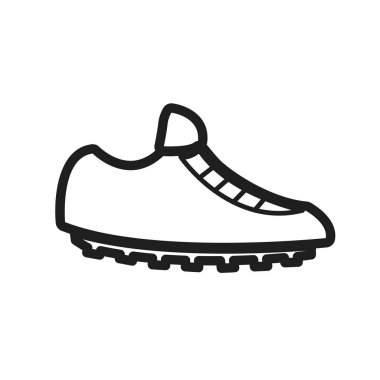 İzole edilmiş futbol kramponu çekim simgesi Düz Tasarım Vektörü illüstrasyonu