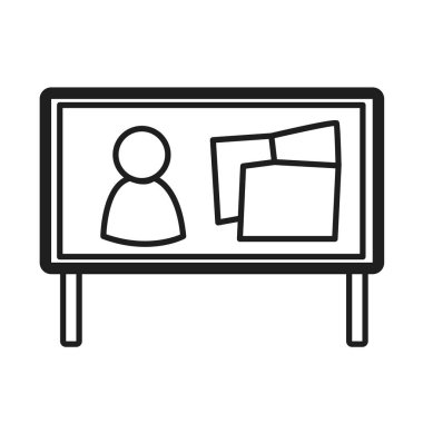 İzole edilmiş stadyum kurulu simgesi Düz Tasarım Vektör illüstrasyonu