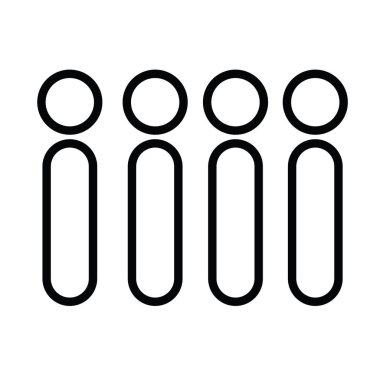 Ayrı oyuncu simgeleri grubu Düz Tasarım Vektörü illüstrasyonu