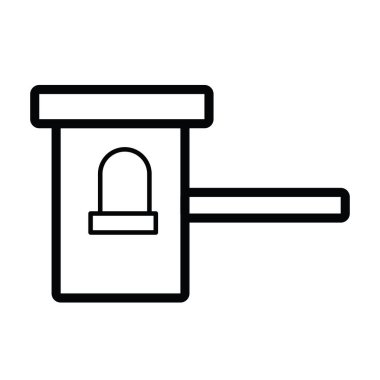 İzole bilet oluşturma simgesi düz tasarım Vektör illüstrasyonu