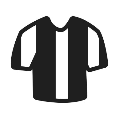 İzole futbol hakemi gömlek ikonu düz tasarım Vektör illüstrasyonu