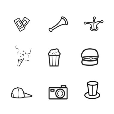 Farklı spor stadyumu simgeleri kümesi Düz tasarım Vektör illüstrasyonu