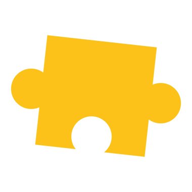 İzole edilmiş renkli yapboz parçaları Oyun Vektörü illüstrasyonu