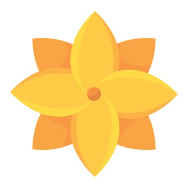 Renkli çiçek ikonu İlkbahar Vektör illüstrasyonu