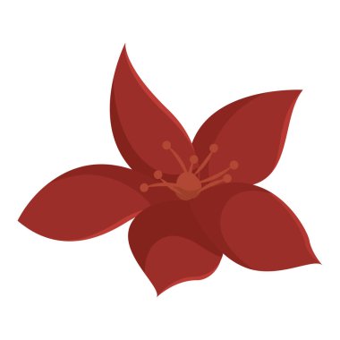 Renkli çiçek ikonu İlkbahar Vektör illüstrasyonu