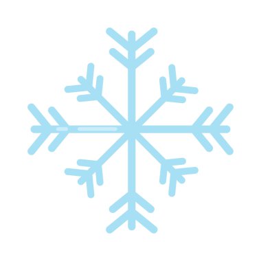 İzole kar tanesi simgesi Vektör illüstrasyonuName