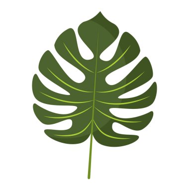 Yaprak Vektörü illüstrasyonunun renkli simgesi