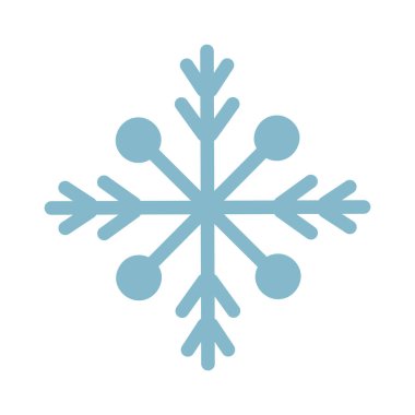 Renkli kar tanesi simgesi Vektör illüstrasyonu