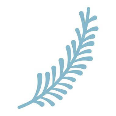 Renkli kış ağacı ağaç dalı simgesi Vektör illüstrasyonu