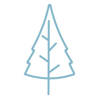 Renkli Noel ağacı simgesi Vektör illüstrasyonu