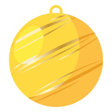 Ayrıntılı Noel ağacı topu ikonu Vektör illüstrasyonuName