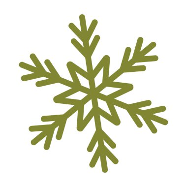 Renkli kar tanesi simgesi Vektör illüstrasyonu