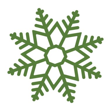 Renkli kar tanesi simgesi Vektör illüstrasyonu