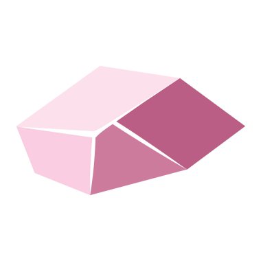 Geometrik renkli kristal yapı soyut Vektör çizimi