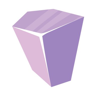 Geometrik renkli kristal yapı soyut Vektör çizimi