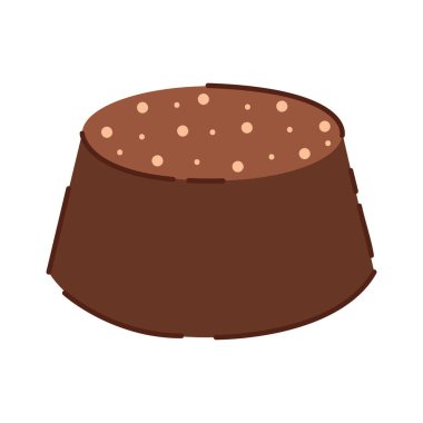 Noktalı çıtır çikolatalı bonbon. Vektör