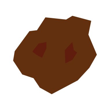 İzole edilmiş renkli meteor simgesi Düz Tasarım Vektörü illüstrasyonu