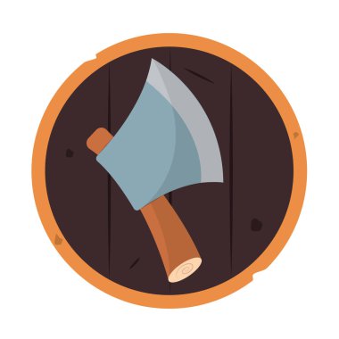 İzole kılıç animasyon silah Ortaçağ ikonu çizimi