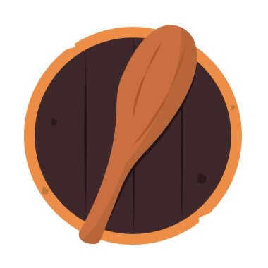 İzole edilmiş topuz animasyon silah ortaçağ ikonu çizimi