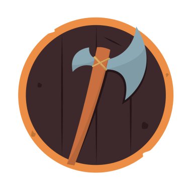 İzole kılıç animasyon silah Ortaçağ ikonu çizimi