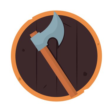 İzole kılıç animasyon silah Ortaçağ ikonu çizimi