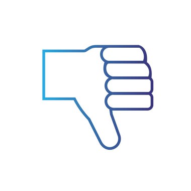 İzole edilmiş el hareketi simgesi Düz tasarım illüstrasyonu