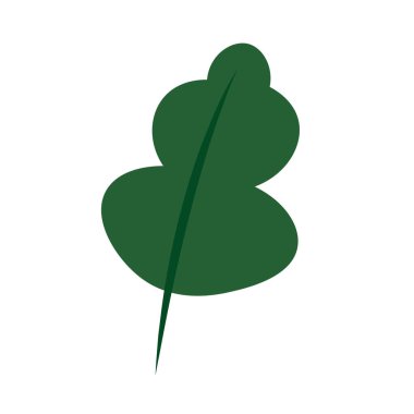 Ayrı renkte sonbahar yaprak ikonu Vektör illüstrasyonuName