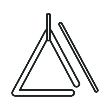 Grevciyle üçgen. Vektör illüstrasyonu