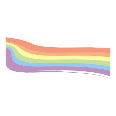 Pastel gurur çizgileri. Vektör illüstrasyonu