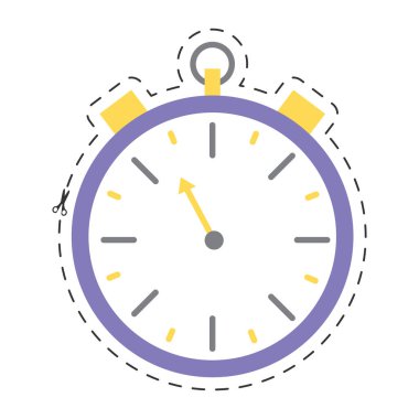 kronometre zamanlayıcı simgesi. vektör çizim