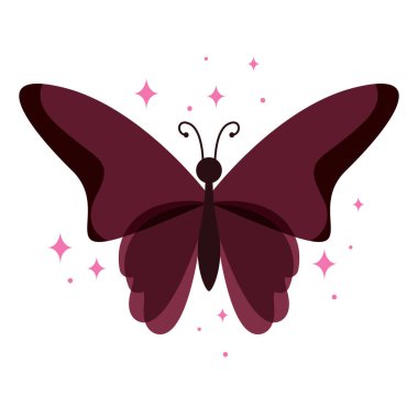 Renkli kelebek kanatları. Vektör illüstrasyonu