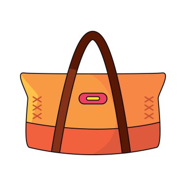 Renkli spor çantası. Vektör illüstrasyonu