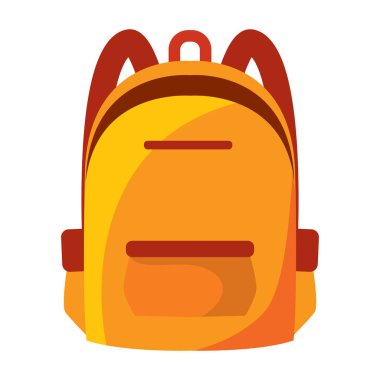 Okul sırt çantası ikonu. vektör illüstrasyonu