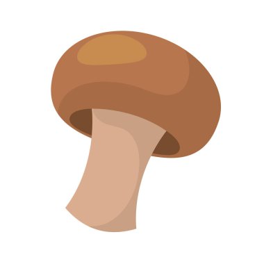 Kahverengi mantar ikon vektörü. Vektör illüstrasyonu