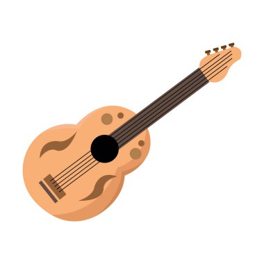 Festival akustik gitar sanatı. Vektör illüstrasyonu