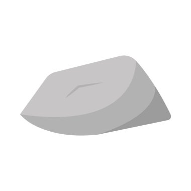 Büyük tropikal kaya. Vektör illüstrasyonu