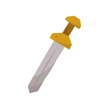 Romalı karikatür kılıcı. Vektör illüstrasyonu