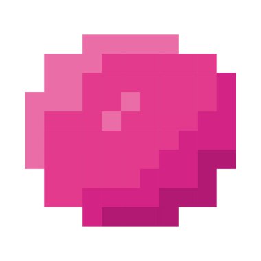 Parlak pembe zıplayan sümük. Vektör illüstrasyonu