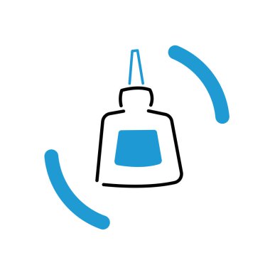 Yapıştırıcı şişesi basit bir simge. Vektör illüstrasyonu