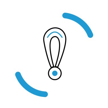 Ünlem uyarı simgesi. vektör illüstrasyonu