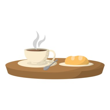 İzole kahve dükkanı, nesnelerin resimlendirilmesi.