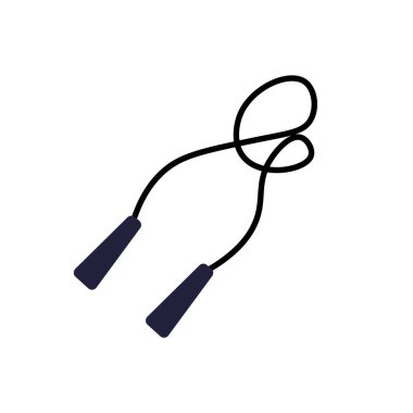 İp atlama ikonu. Vektör illüstrasyonu