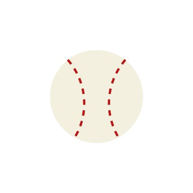 Beyzbol topu basit bir ikon. Vektör illüstrasyonu