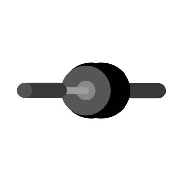 Düz halter kenarı görünüm ikonu. Vektör illüstrasyonu