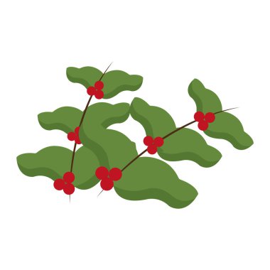 İzole edilmiş kahve dükkanı nesneleri illüstrasyon