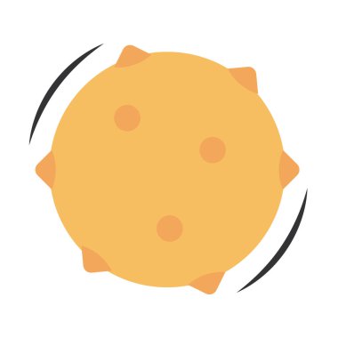 Sarı çivili oyuncak. Vektör illüstrasyonu