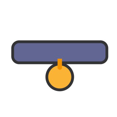 Madalya ikonlu evcil hayvan tasması. Vektör illüstrasyonu