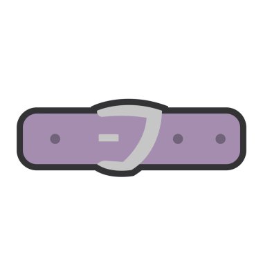 Kemerli tasma ikonu. Vektör illüstrasyonu