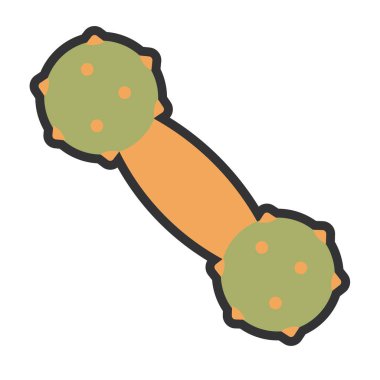 Çift top oyuncağı ikonu. Vektör illüstrasyonu