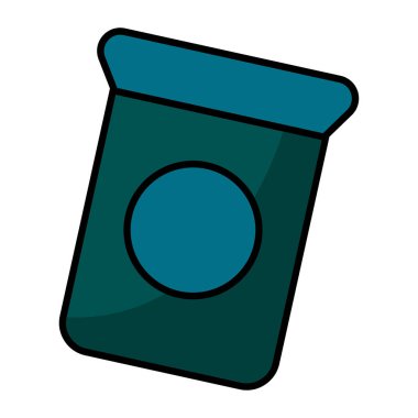 Bardak siparişi. Vektör illüstrasyonu